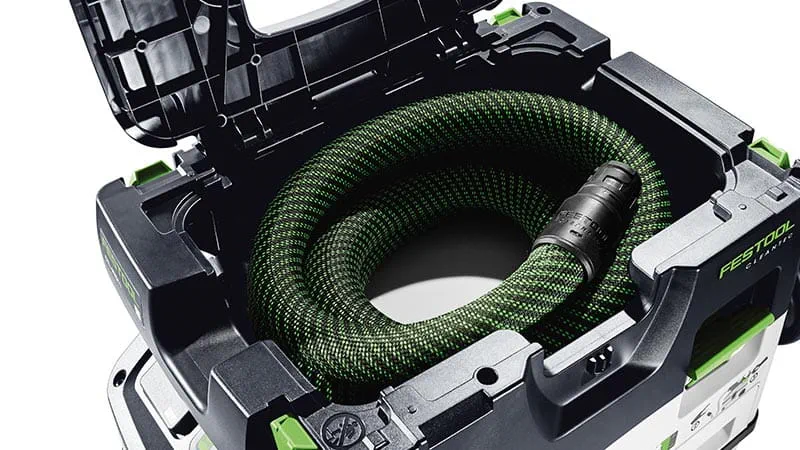 Integreret slangedepot