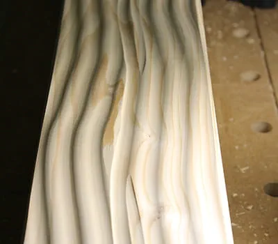 Samme resultat som med skrubhøvl