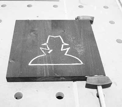 affræsning omkring en kontur