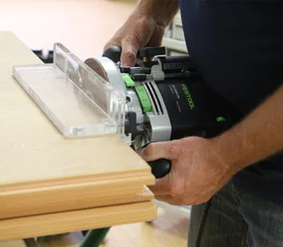 Indstilling af fræsedybde til det ønskede mål