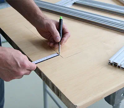 Indstilling af skabelonen