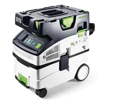 Brugeren skal for at beskytte sig selv og maskinen altid arbejde med en støvsuger