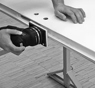 Dørenes falsområde