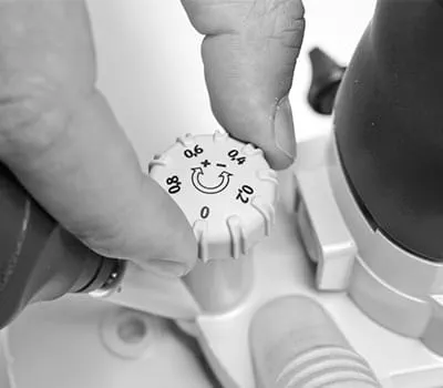 Indstilling af fræsedybden