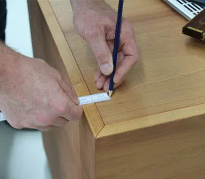 Markering af udskæringen