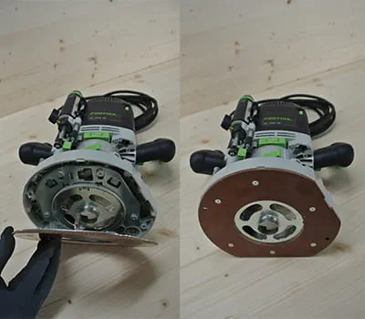 Montering af notfræser og kopiring i overfræseren