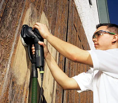 slibning af trævæg