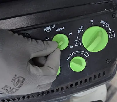 Slut AGC DSC 125 til støvsugeren. 