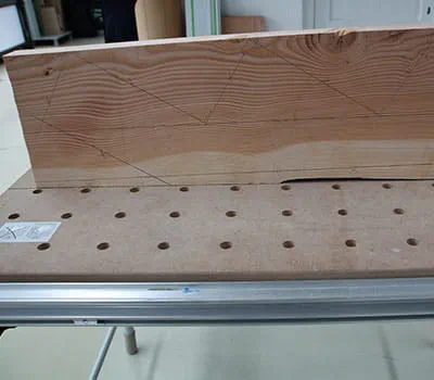 Færdigt opmærket trappevange