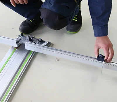 Indstilling af bredde på vinkelanslaget