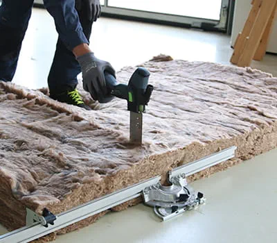 Tilskæring af isolering