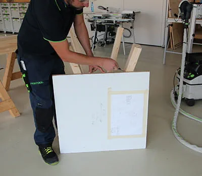 markering af benenes afsnit