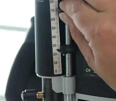 indstilling af fræsedybden