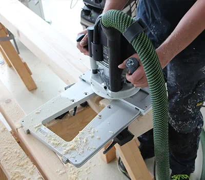 fræsning af tværbjælkerne