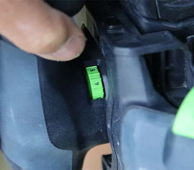 Sænkning af omdrejningstal