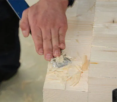 Afpudsning af udsparing