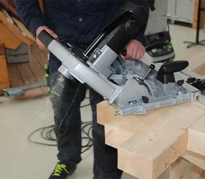 Fremstilling af skiftesnit på spærene