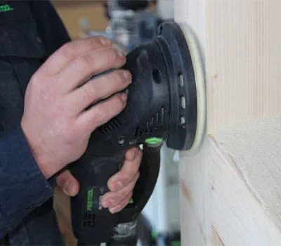 Slibning af konstruktionen