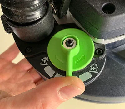 Trinløs indstilling af sugegrad