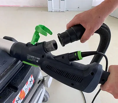 Forbindelse af PLANEX med støvsugeren