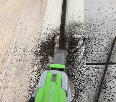 Efterskæring af fremspringet