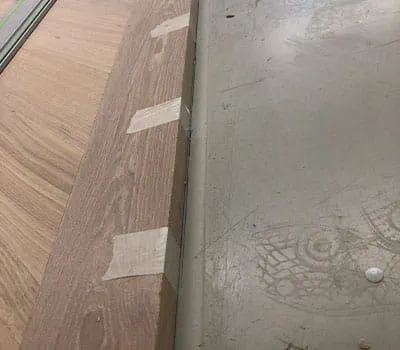 Tape over hele længden