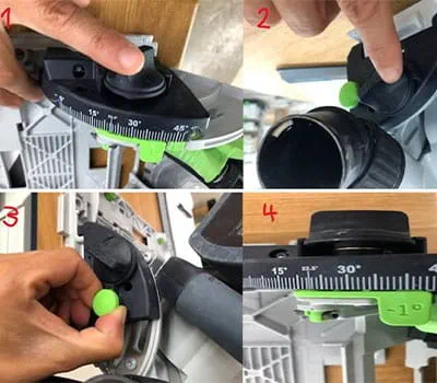 Indstilling af dyksaven