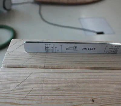 Anvendelse af skæreviseren