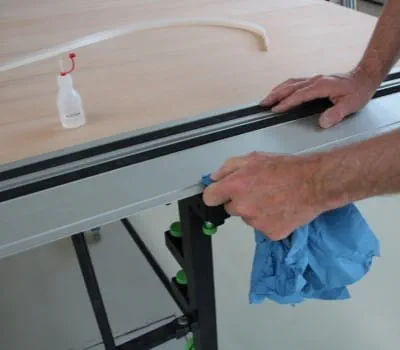 Udskiftning af splintbeskyttelse