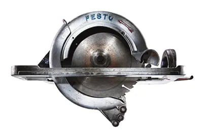 En historisk håndholdt rundsav fra Festo