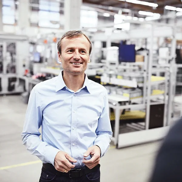 Samtale med produktionschefen hos Festool