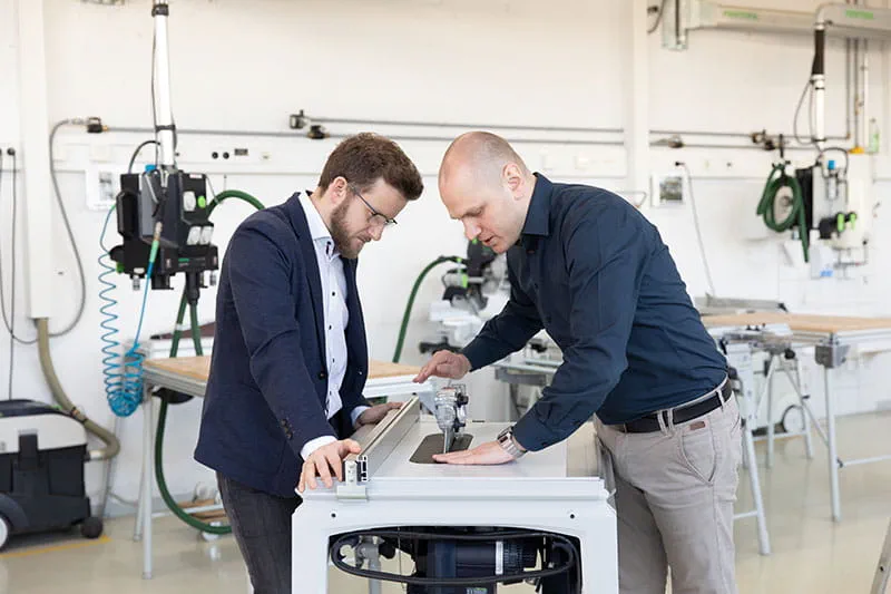 Festool-udviklerne Matthias Kübeler og Andreas Sdrzallek