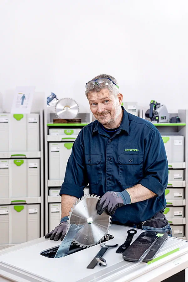 Festool bordrundsaven TKS 80 med SawStop-teknologi