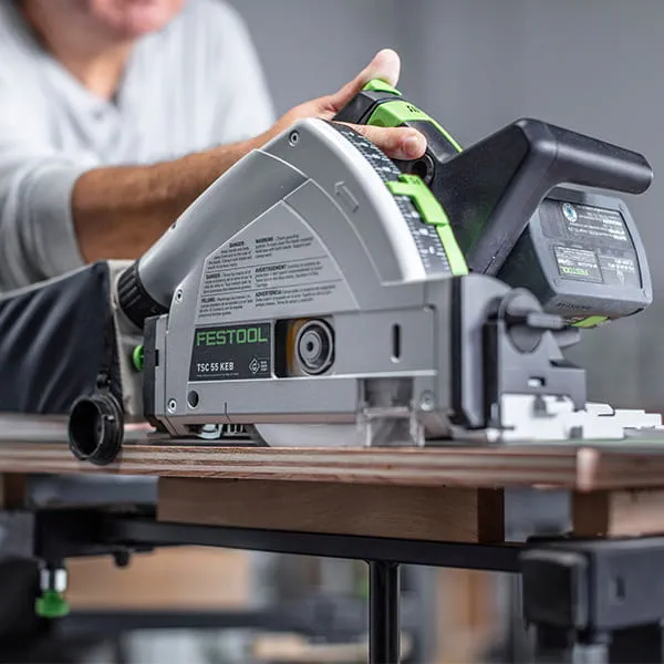 Festool dyksaven TSC 55 K med den nye savklinge Wood Fine Cut