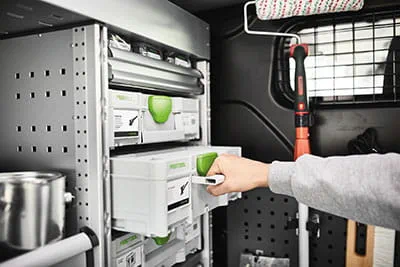 Festool Systainer3 monteret i bilindretningen