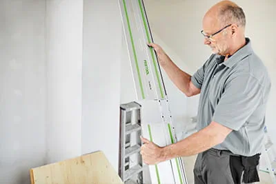 De nye Festool føringsskinne FS 2.0 med koblingsfunktion