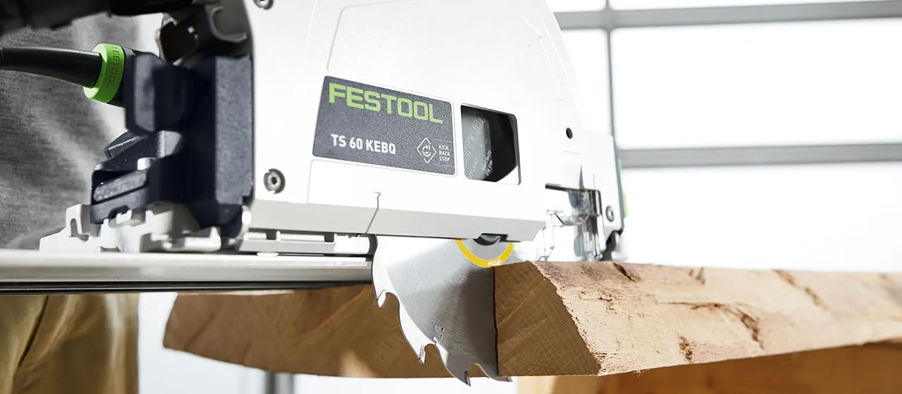 TS 60 K har en skæredybde på op til 60 mm, så massive materialer kan tilskæres uden besvær