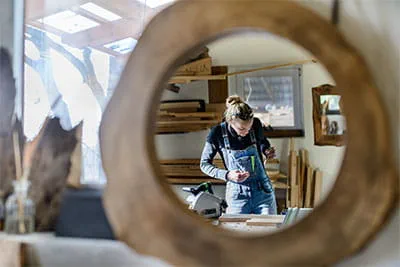 Festool føringsskinnen i brug