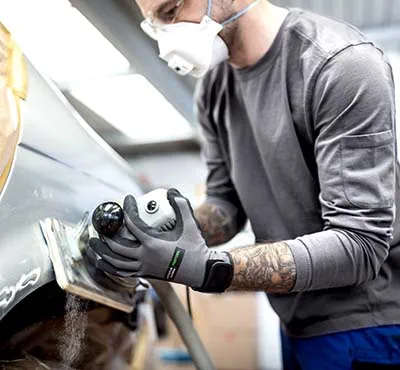 Festool akku slibemaskinerne i brug