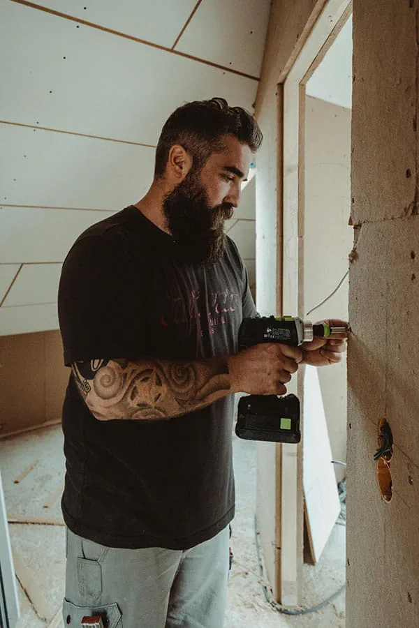 Festool akku bore-/skruemaskinen i brug