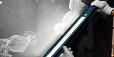 Festool kontrastlampen i brug