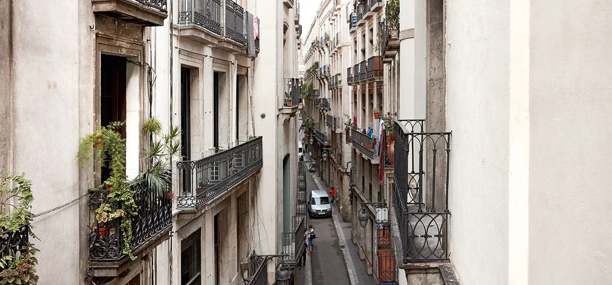 En facade i Barcelona