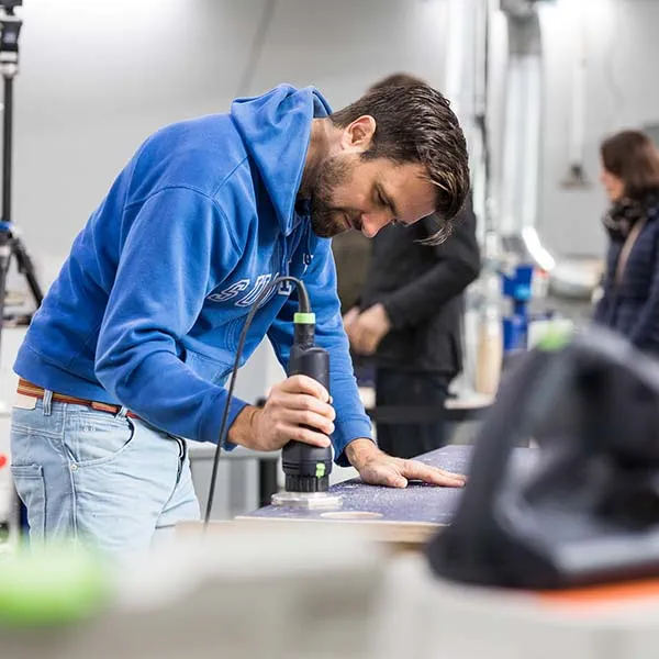 Slibning med akku excentersliberen fra Festool