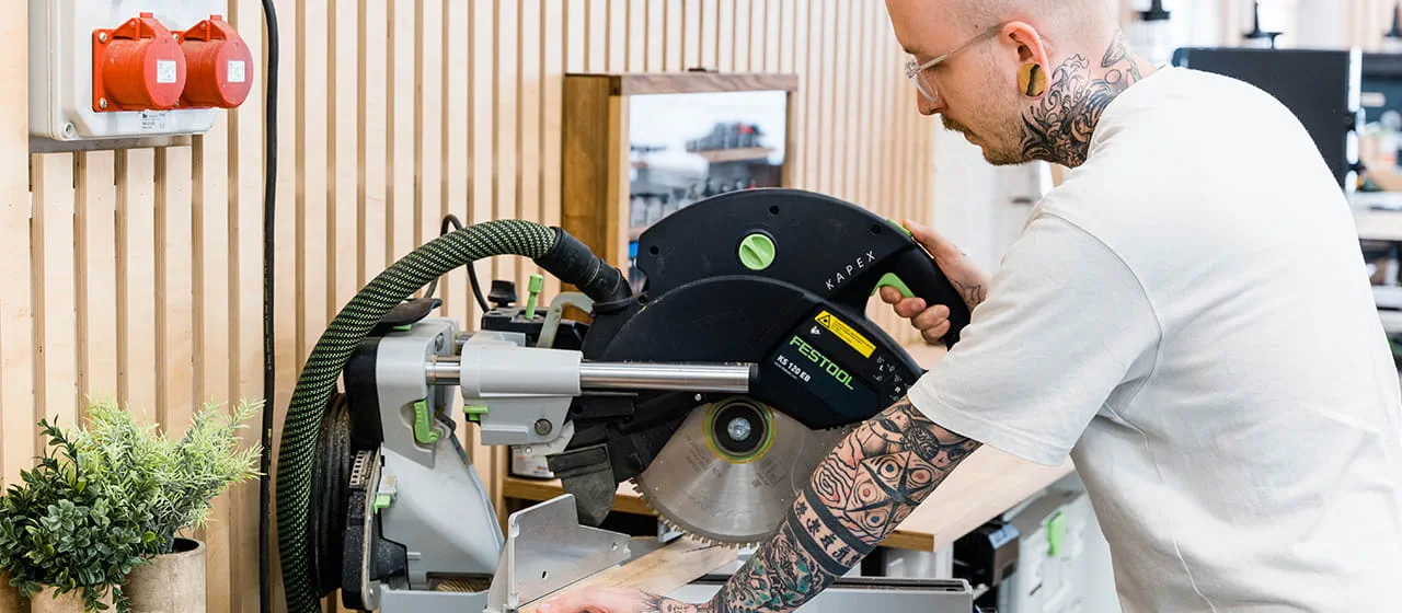 Jonas Winkler med KS 120 EB fra Festool
