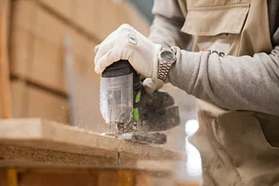 Festool akku stiksaven i brug