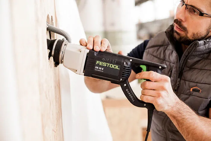 Festool Quadrill DR 20 i brug