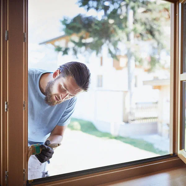 Maling af en vinduesramme