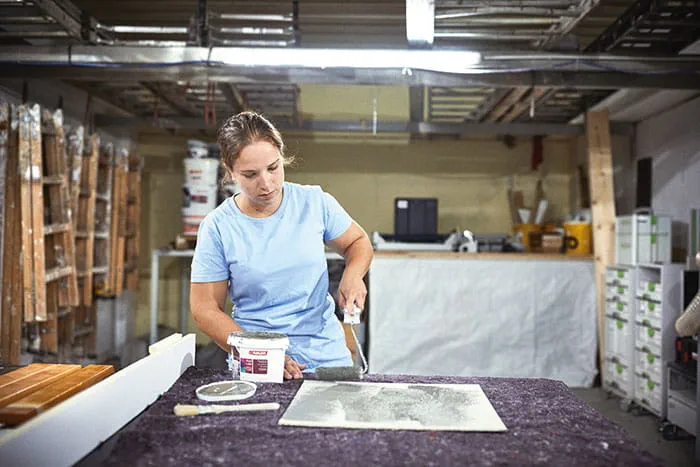 Værkstedet for snedkerteamet fra Tyrol