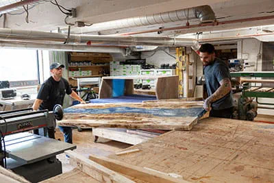 Forberedelse af et "River Table"