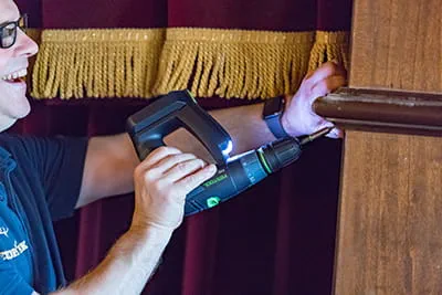Akku-bore-/skruemaskinen fra Festool i brug
